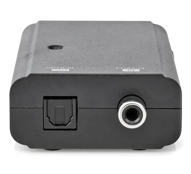 Nedis ACON2505BK - Digitální audio převodník | 1cestný | Vstupní konektor: 1x S