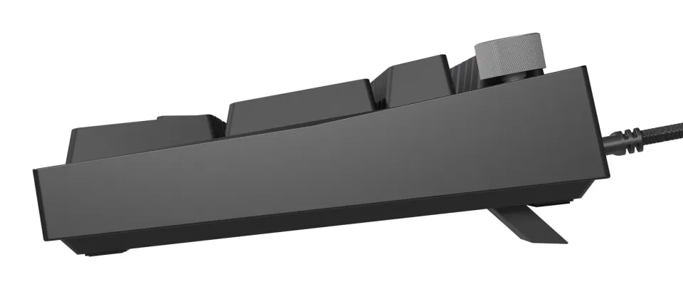 Herní mechanická klávesnice Genesis THOR 404/RGB/Gateron Yellow Pro/Drátové USB-A/US layout/Černá