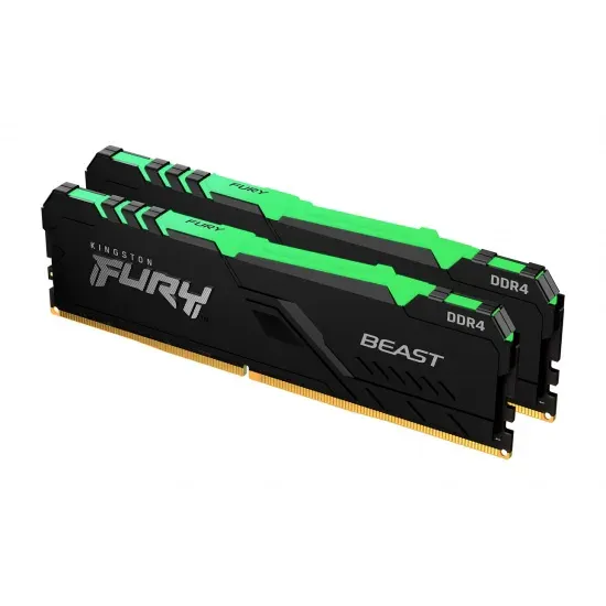 KINGSTON 32GB 3200MHz DDR4 CL16 DIMM (Kit of 2) 1Gx8 FURY Beast RGB