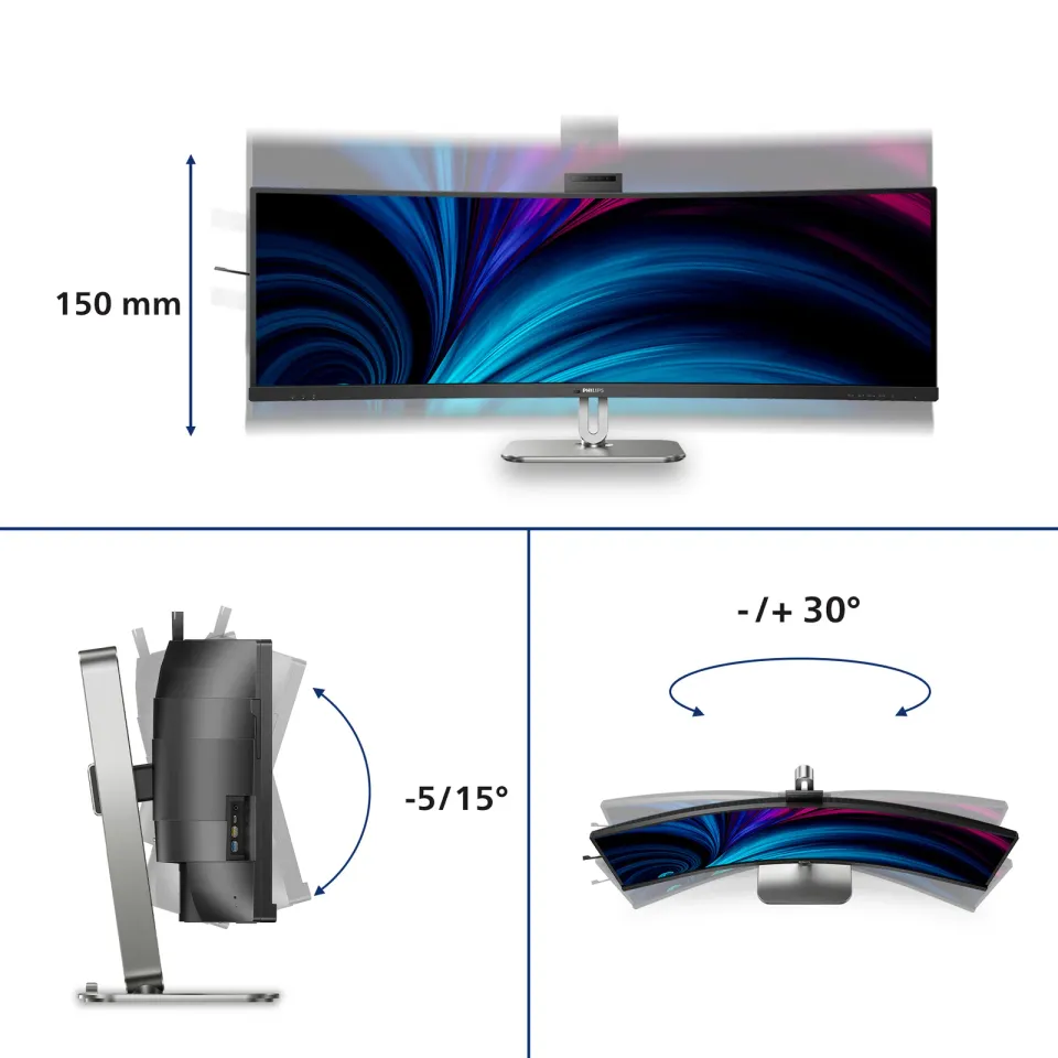 Philips LCD 49B2U6900CH 48,8" zakř. VA/5120x1440@75Hz/4ms/450cd/2xHDMI/DP/4xUSB/