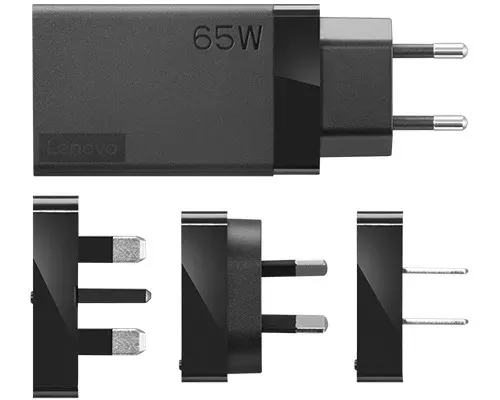 Lenovo adaptér ThinkPad 65W AC USB-C Travel (vyměnitelné koncovky pro zásuvky EU