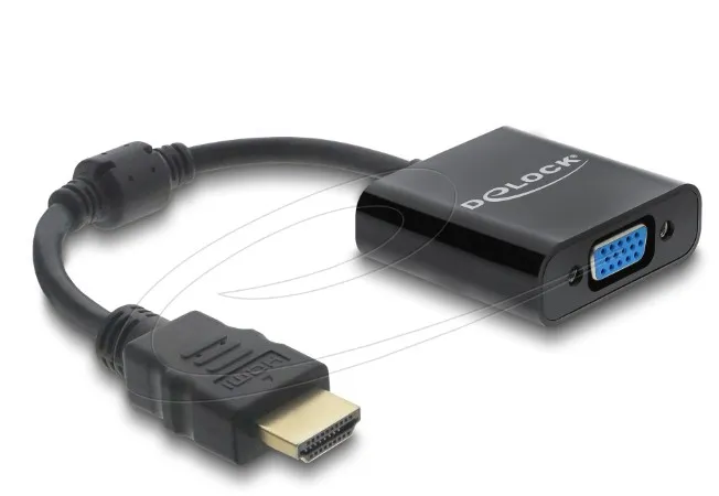 Delock Adaptér ze samec konektoru HDMI na zásuvkový černá