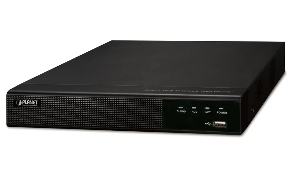 Planet NVR 16x IP/ 8Mpix/ 120Mbps/ 1x HDD/ 1x LAN/ NIS2 + NDAA Compliance