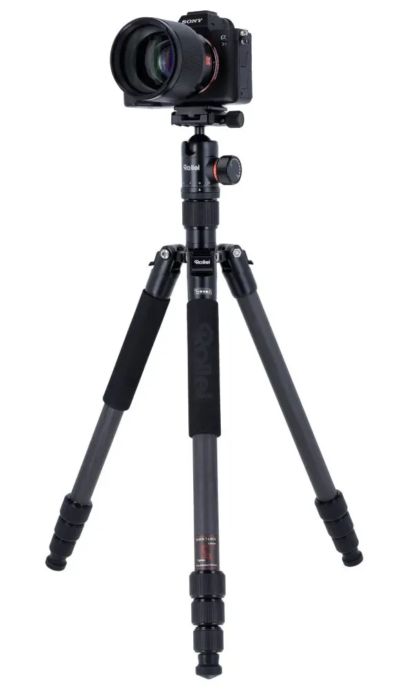 Rollei Stativ C6i Karbon/ Zátěž 12kg/ Vytažený 171,5 cm/ Karbon/ Černý