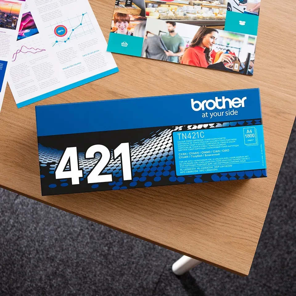 BROTHER TN-421C originální toner cyan - 1.8K