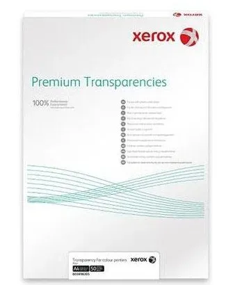 Xerox Papír Transparentní fólie - Transparency 100m A4 Plain - Digital Color (50 listů, A4)