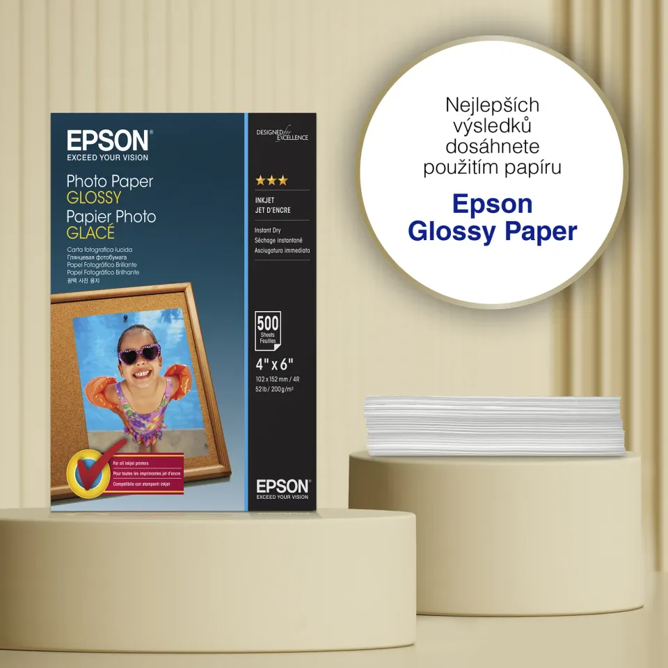 EPSON paper 10x15 - 200g/m2 - 500 sheets - photo paper glossy