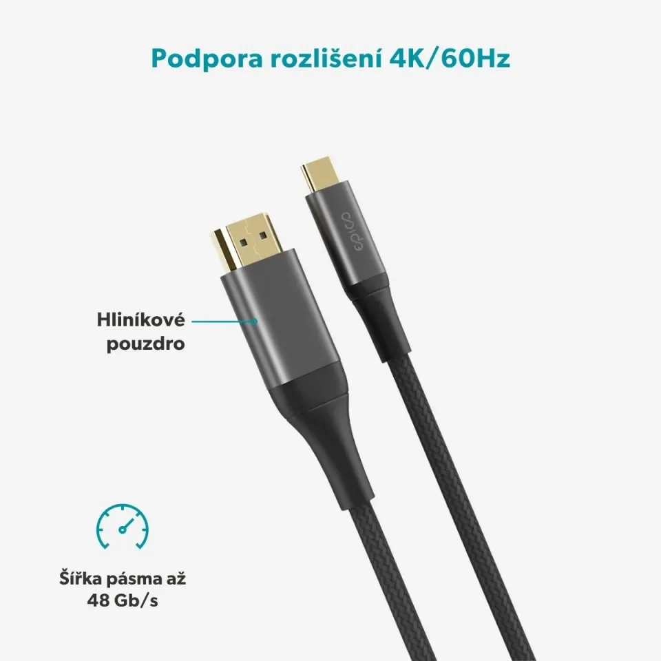 Epico UltraLink HDMI to USB-C 4K/60Hz 2m kabel EC60