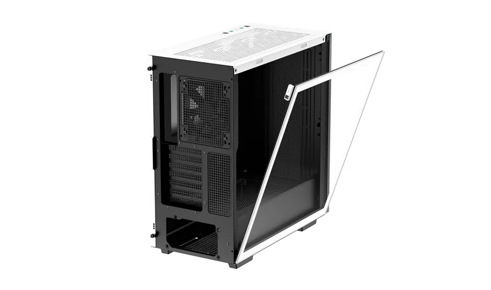 DEEPCOOL skříň CH510 WH / E-ATX / 120 mm fan / 2xUSB 3.0 / tvrzené sklo / bílá