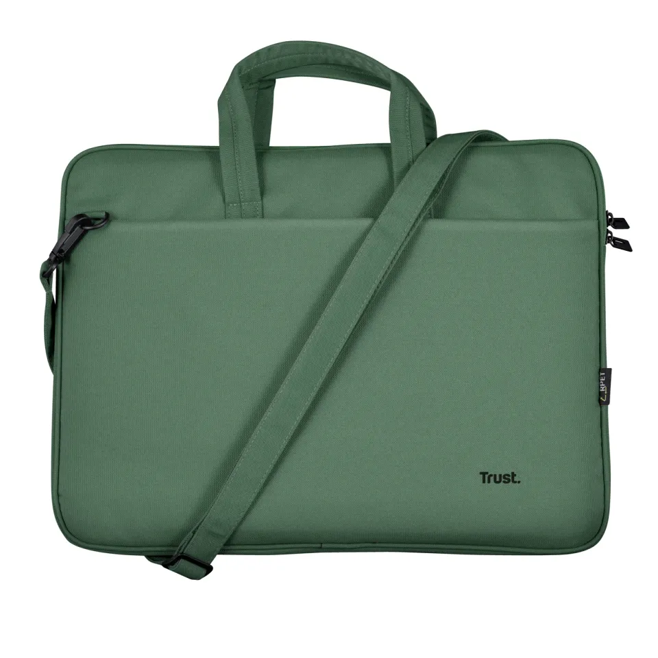 TRUST Pouzdro na notebook 16" Bologna Slim Laptop Bag Eco, zelená