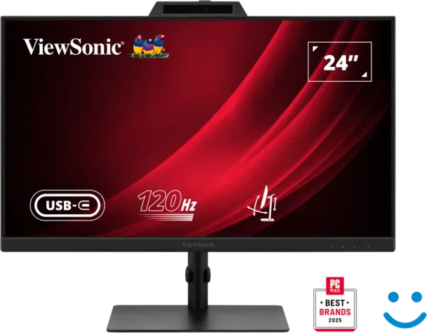 Viewsonic VG2441V 24" IPS/1920x1080@120Hz/4ms/250cd/HDMI/DP/USB/USB-C/Webcam/Rep