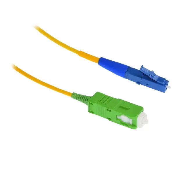 XtendLan FO patch LC-SC/APC 1m 9/125, simplex, ultraflexibilní G.657.A1, LS0H, průměr 2mm, krátký vývod