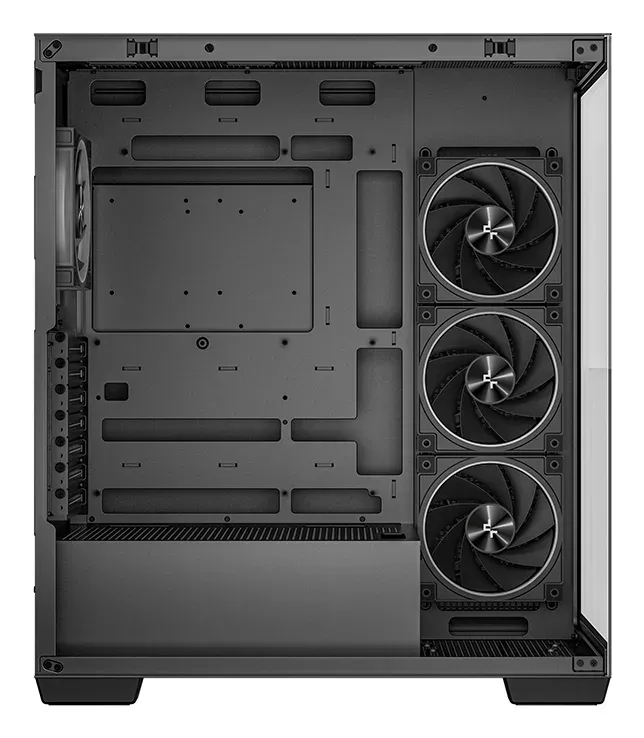 DEEPCOOL Case CG580 4F V2, ATX, Průhledná bočnice, 4x120mm ARGB, černá