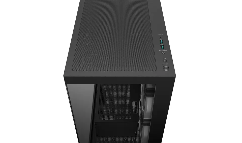 DEEPCOOL Case CG580 4F V2, ATX, Průhledná bočnice, 4x120mm ARGB, černá