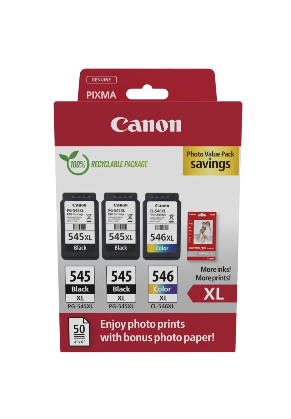 Canon cartridge PG-545XLx2/CL-546XL PVP