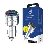 3mk Hyper Car Power Transmitter 48W QC PD PPS USB 1C1A Silver