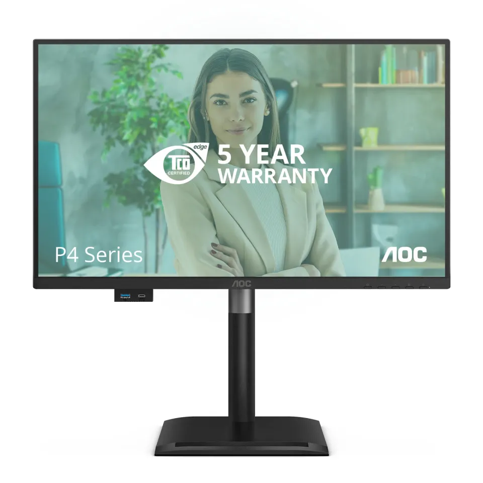 AOC LCD 24P4CV 23,8" IPS/1920x1080@120Hz/4ms/300cd/HDMI/DP/4xUSB/USB-C dock/RJ45