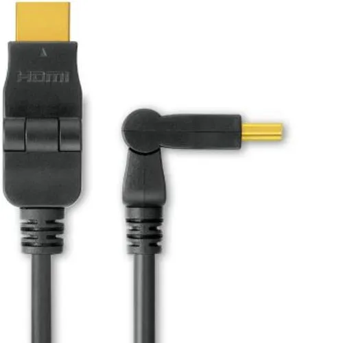 KABEL propojovací HDMI M - HDMI M - rotační, 15m, dual shielded, standard 1.3, HQ