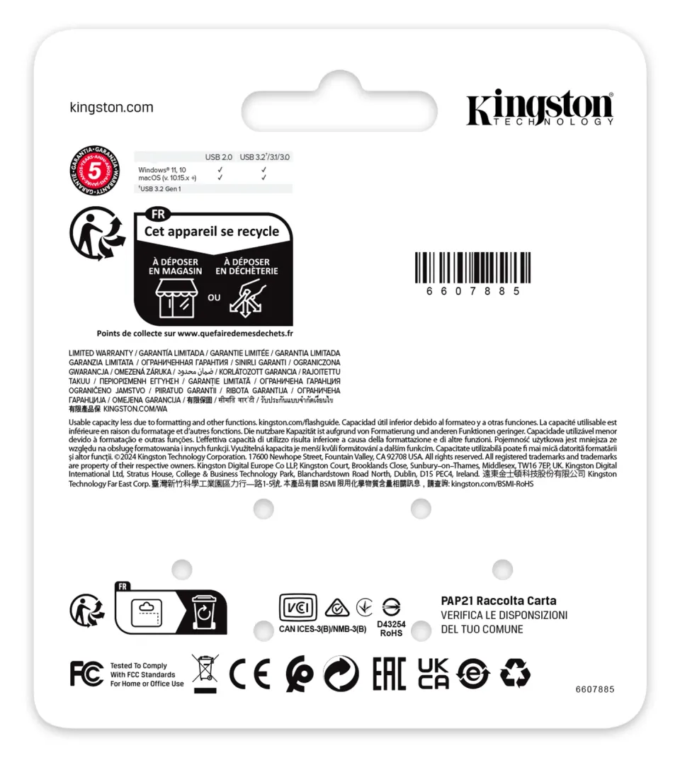 KINGSTON 512GB 220MB/s Kovový USB 3.2 Gen 3 DataTraveler SE9 G3 Dark Nickel