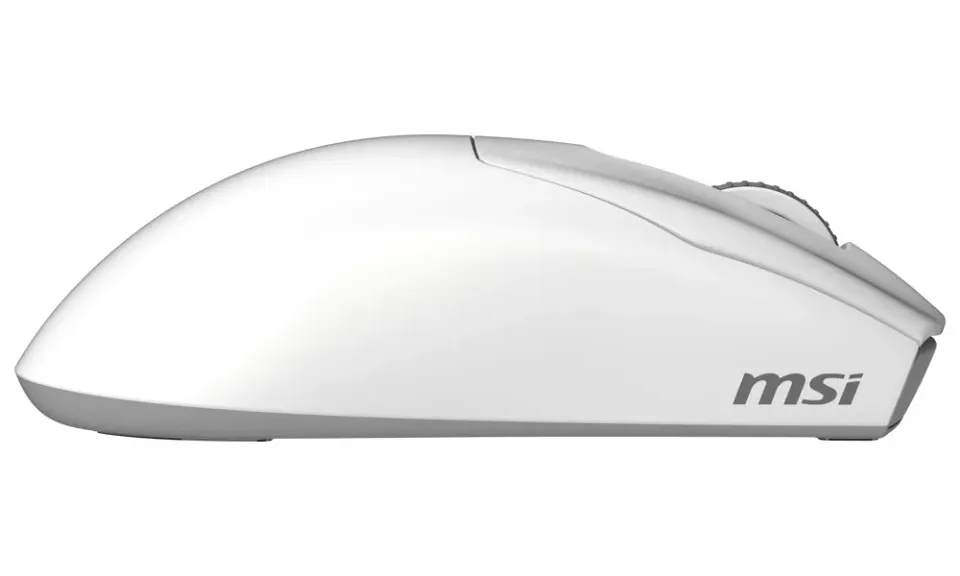 MSI herní myš FORGE GM340 Wireless White/ bezdrátová/ 12.000 dpi/ 2,4GHz/ BT5.2/ USB/ 6 tlačítek/ bílá