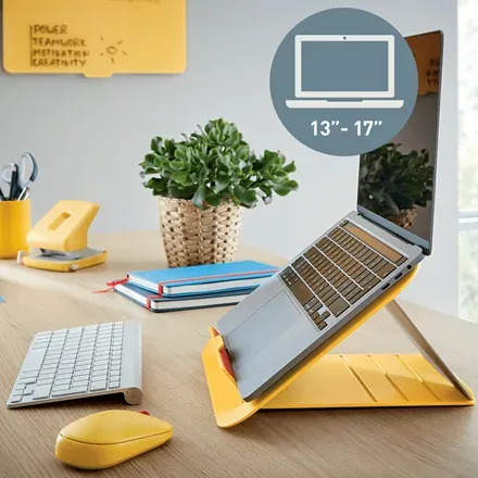 LEITZ Nastavitelný stojan pod notebook ERGO Cosy, teplá žlutá