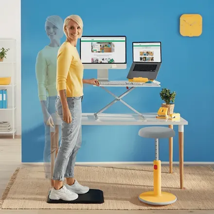 LEITZ Nastavitelný stojan pod notebook ERGO Cosy, teplá žlutá