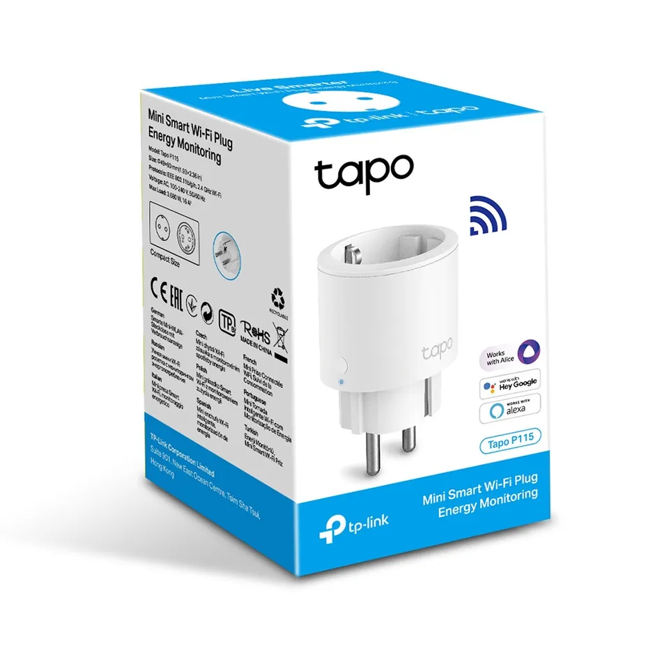 TP-Link Tapo P115 - Mini Smart Wi-Fi zásuvka - Německá zásuvka (typ F)