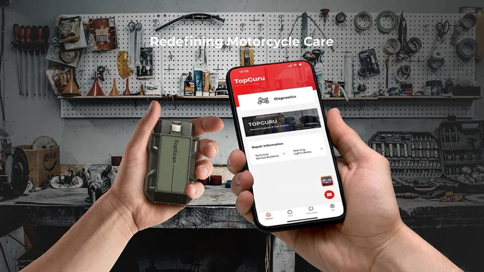 TOPDON diagnostické zařízení TopScan Moto/ Bluetooth/ iOS/ Android/ Detekce software a hardware chyb
