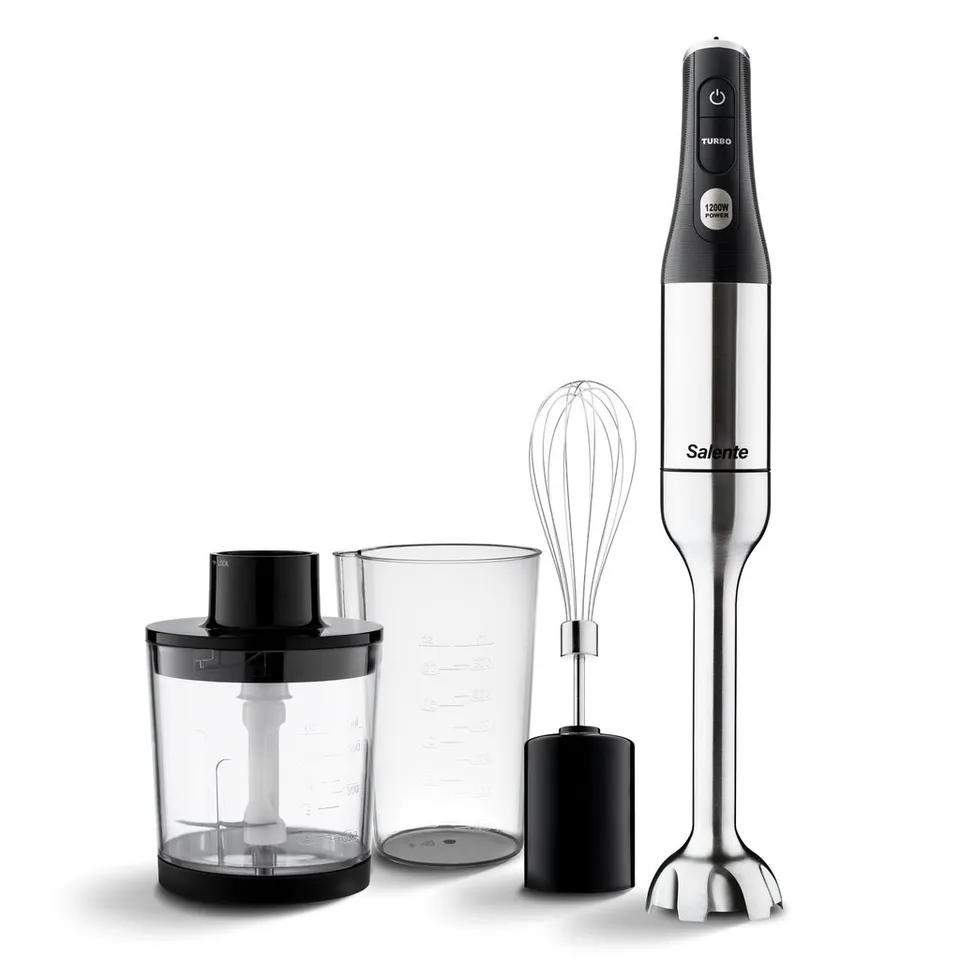 Salente Mixxo multifunkční tyčový mixér 3v1, 1200 W, nerez, černý
