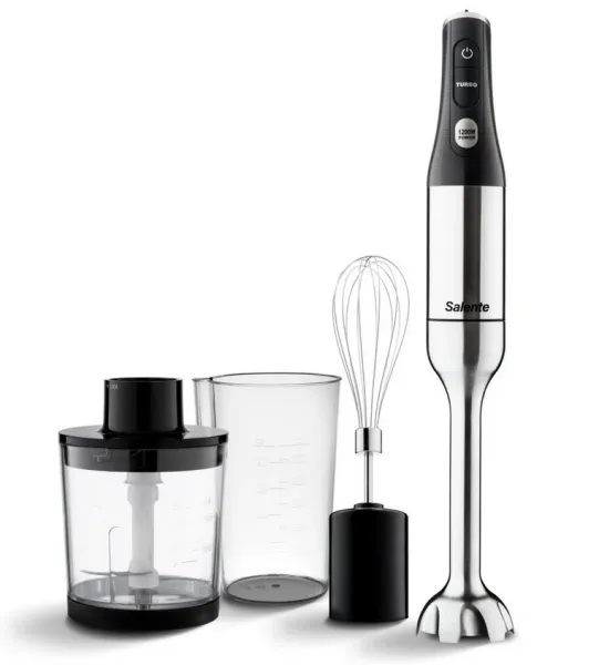 Salente Mixxo multifunkční tyčový mixér 3v1, 1200 W, nerez, černý