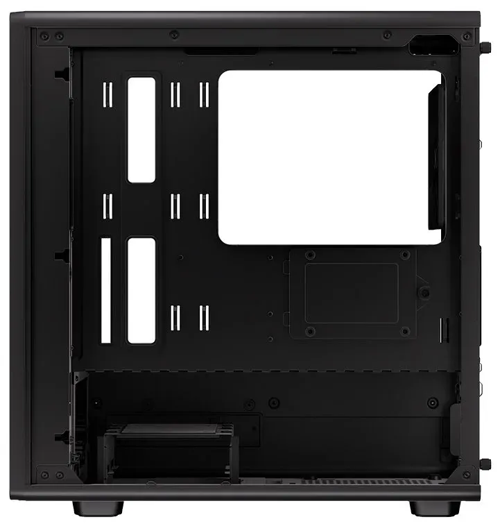 Krux skříň Helio / microATX /1x120mm fan / USB 3.0 / USB-C / dřevěný design / černá