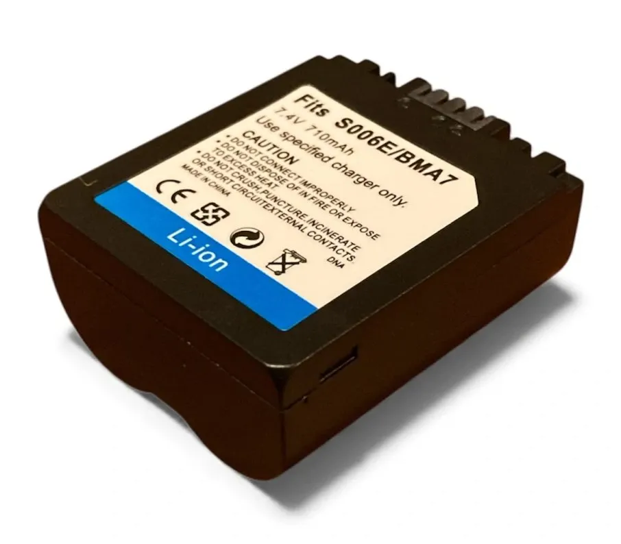 TRX baterie Panasonic/ 710 mAh/ CGA-S006E/ CGR-S006/ DMW-BMA7/ DMWBMA7/ CGR-S006E/ CGA-S006A/ CGR-S006A/ neoriginální