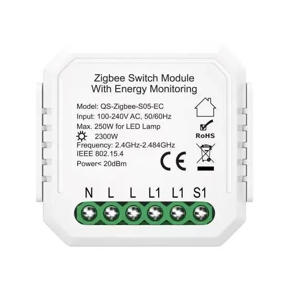 IMMAX NEO SMART kontroler s měřením spotřeby V6 1-tlačítkový Zigbee 3.0, TUYA