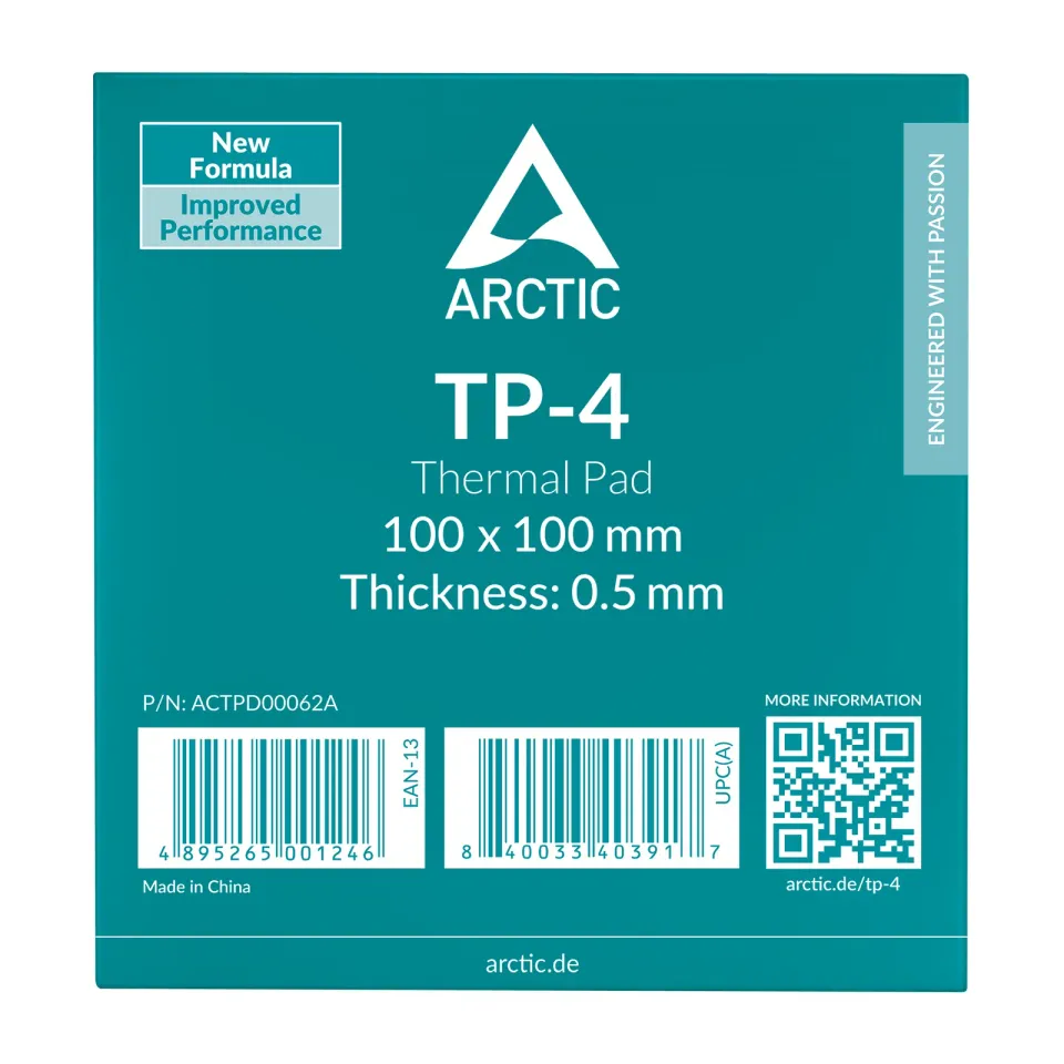 ARCTIC TP-4 Thermal Pad 100x100x0,5mm (balení 1 ks)