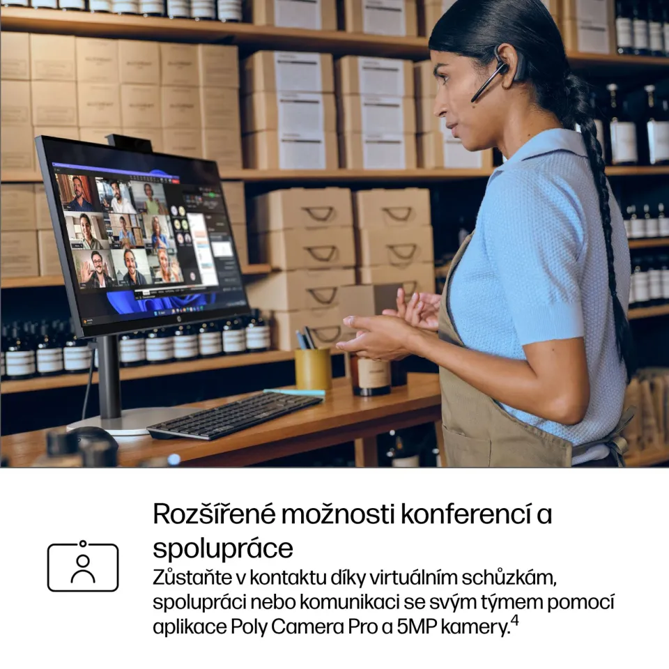 HP ProStudio 4/G1i AI/23,8"/FHD/U5-235T/16GB/512GB/Intel int/W11P/Černá/3R
