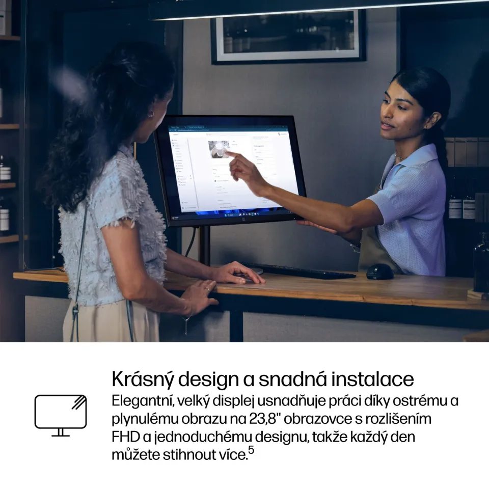 HP ProStudio 4/G1i AI/23,8"/FHD/U5-235T/16GB/512GB/Intel int/W11P/Černá/3R