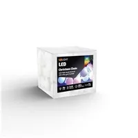 Solight LED vánoční řetěz barevné koule, 20x LED, 2m, 2x AA