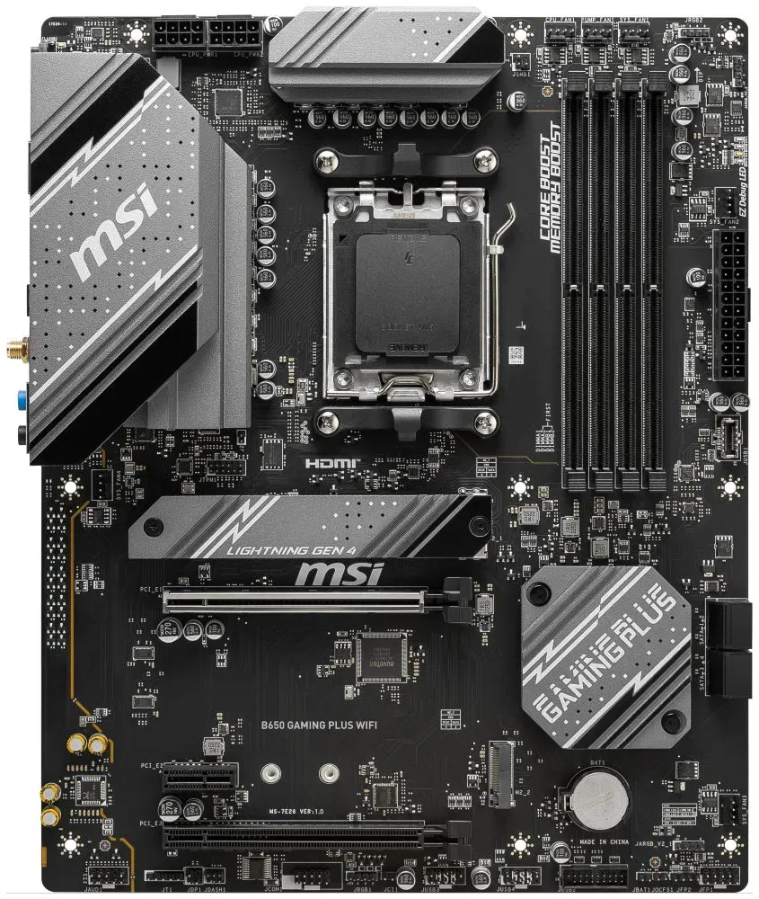 OPRAVENÉ - MSI B650 GAMING PLUS WIFI / AMD B650 / AM5 / 4x DDR5 / 2x M.2 / HDMI / DP / USB-C / WiFi / ATX