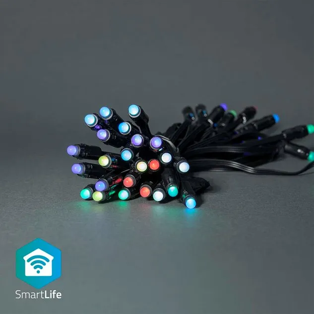 Nedis WIFILP01C48 SmartLife světelný řetěz | Wi-Fi | RGB | 48 LED's | 10.80 m |