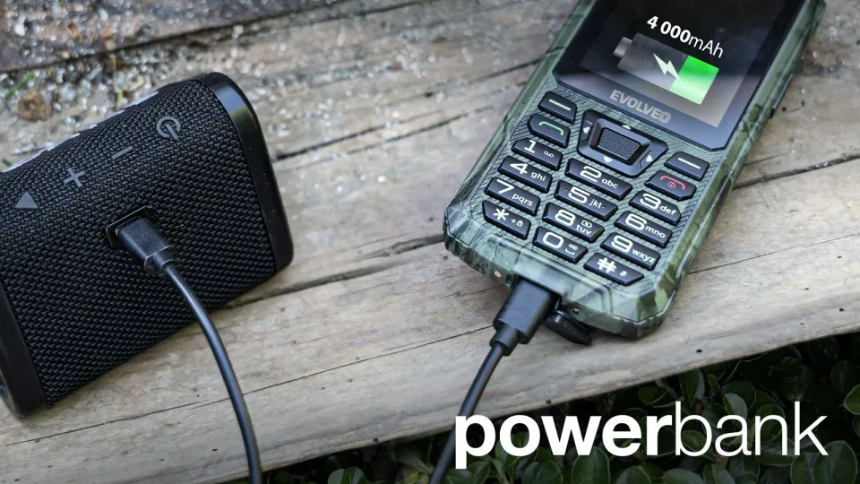 EVOLVEO StrongPhone Z6, 2,8" vodotěsný odolný/2xSIM/2px/micro SDHC/4000mAh/camo