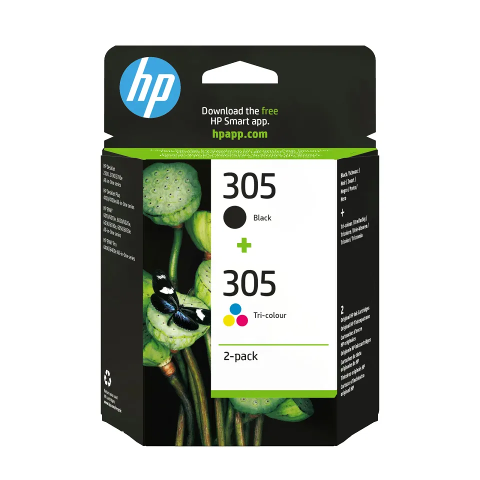 HP 6ZD17A náplň č.305 černá+barevná cca 120/100 stran (3YM60AE+3YM61AE) (pro DJ 2320, 2720, 4120]