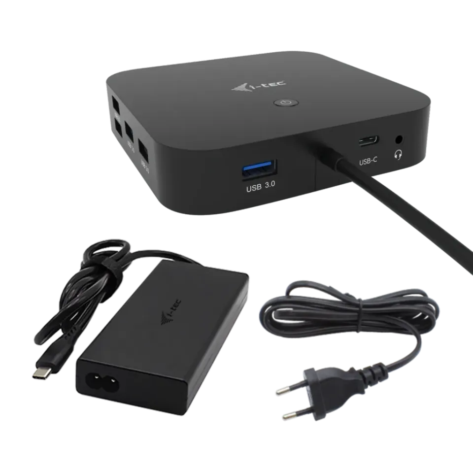 i-tec USB-C Dual Display Docking Station with Power Delivery 100 W + i-tec Unive