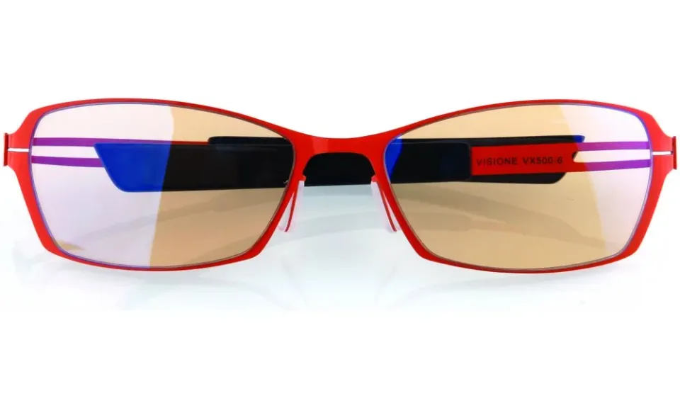 AROZZI herní brýle VISIONE VX-500 Orange/ oranžovočerné obroučky/ jantarová skla