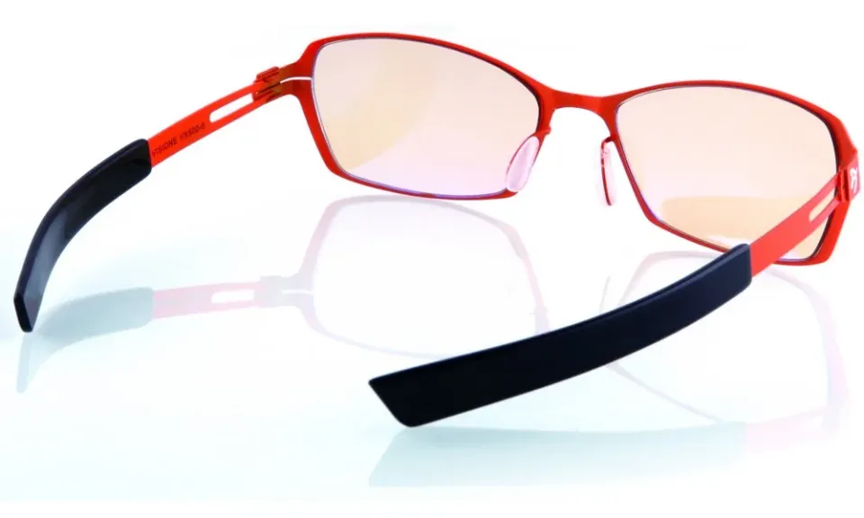 AROZZI herní brýle VISIONE VX-500 Orange/ oranžovočerné obroučky/ jantarová skla
