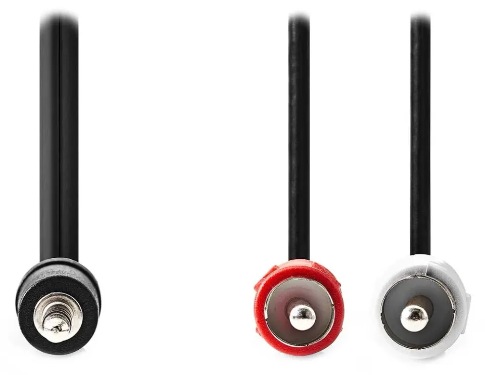Nedis CAGL22200BK10 - Stereo Audio Kabel | 3,5 mm Zástrčka – 2x RCA Zástrčka | 1