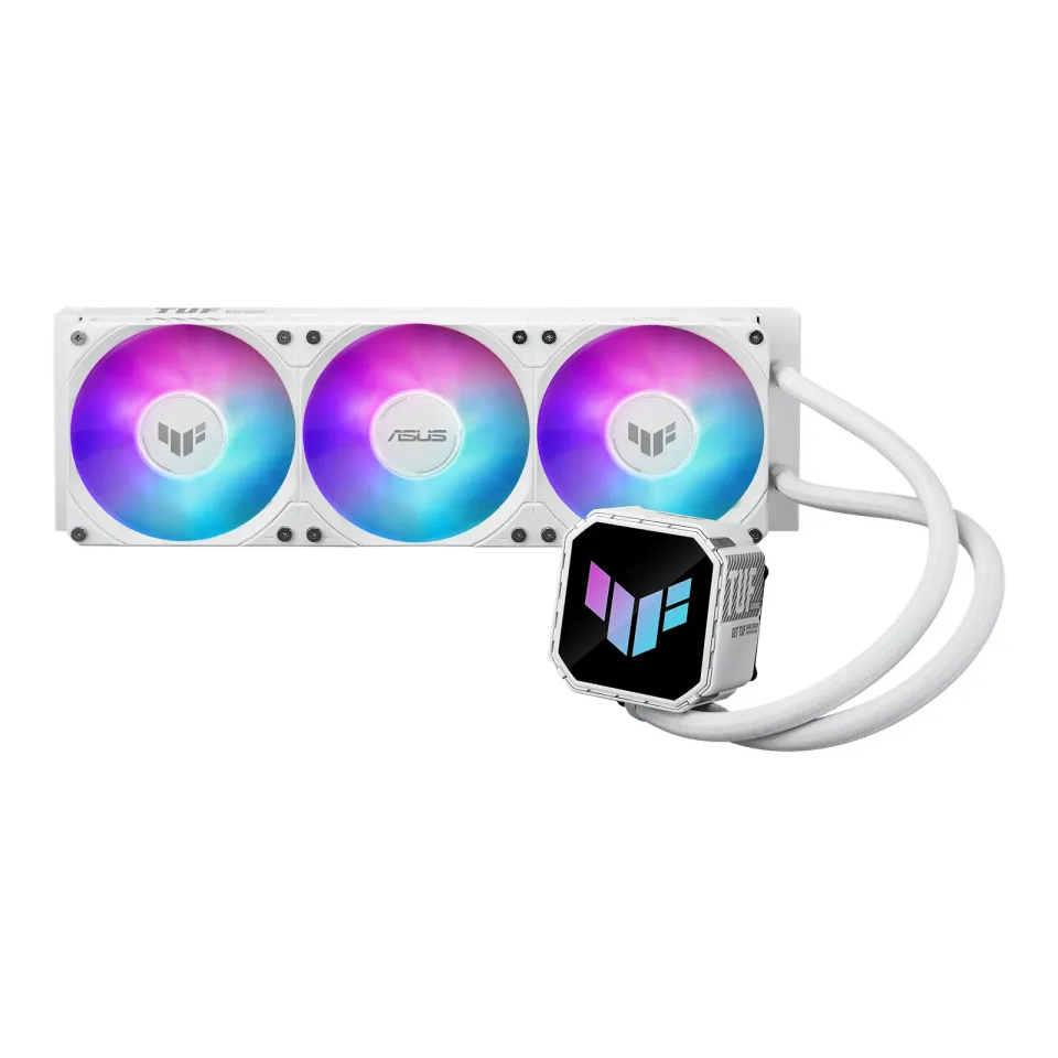 ASUS vodní chladič CPU AIO TUF GAMING LC III 360 ARGB White, 3x120mm, LGA1851, AM5