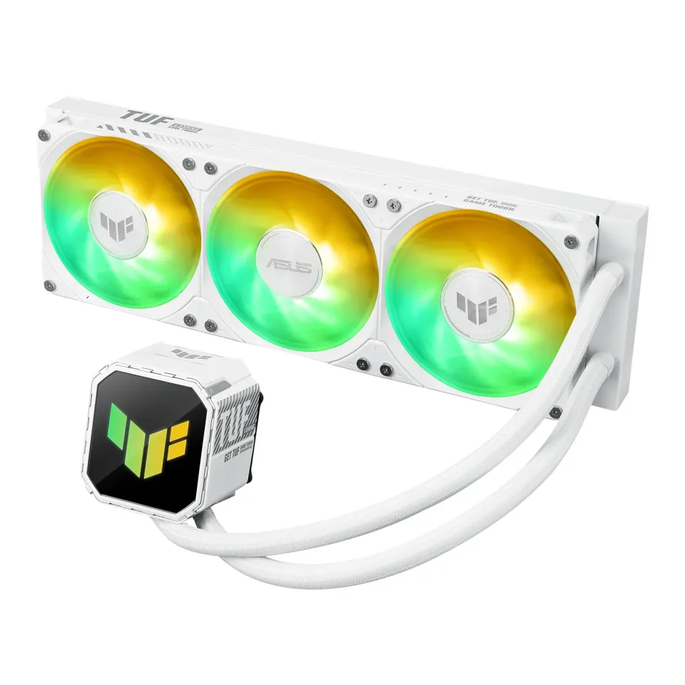ASUS vodní chladič CPU AIO TUF GAMING LC III 360 ARGB White, 3x120mm, LGA1851, AM5