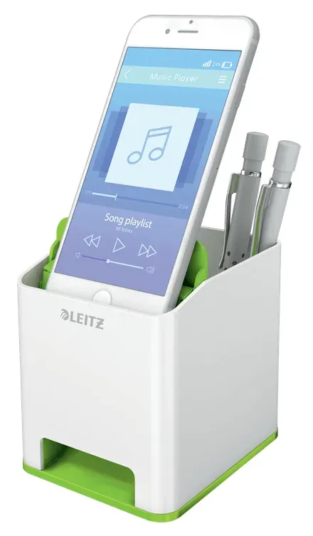 LEITZ Stojánek na tužky WOW hudební, bílá/zelená