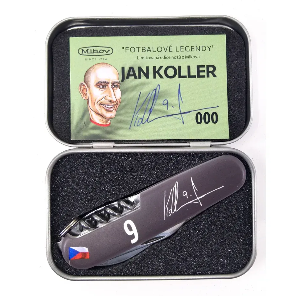 Kapesní zavírací nůž STOVKA 6dílný - Fotbalové legendy: Jan Koller - limitovaná edice 100-NH-6A