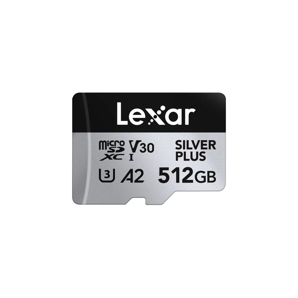 Lexar 512GB H-P Silver Plus microSDHC s adp C10 A2